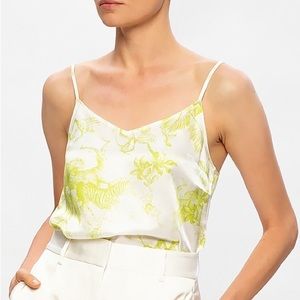 All Saints Cami-Chartreuse Floral
